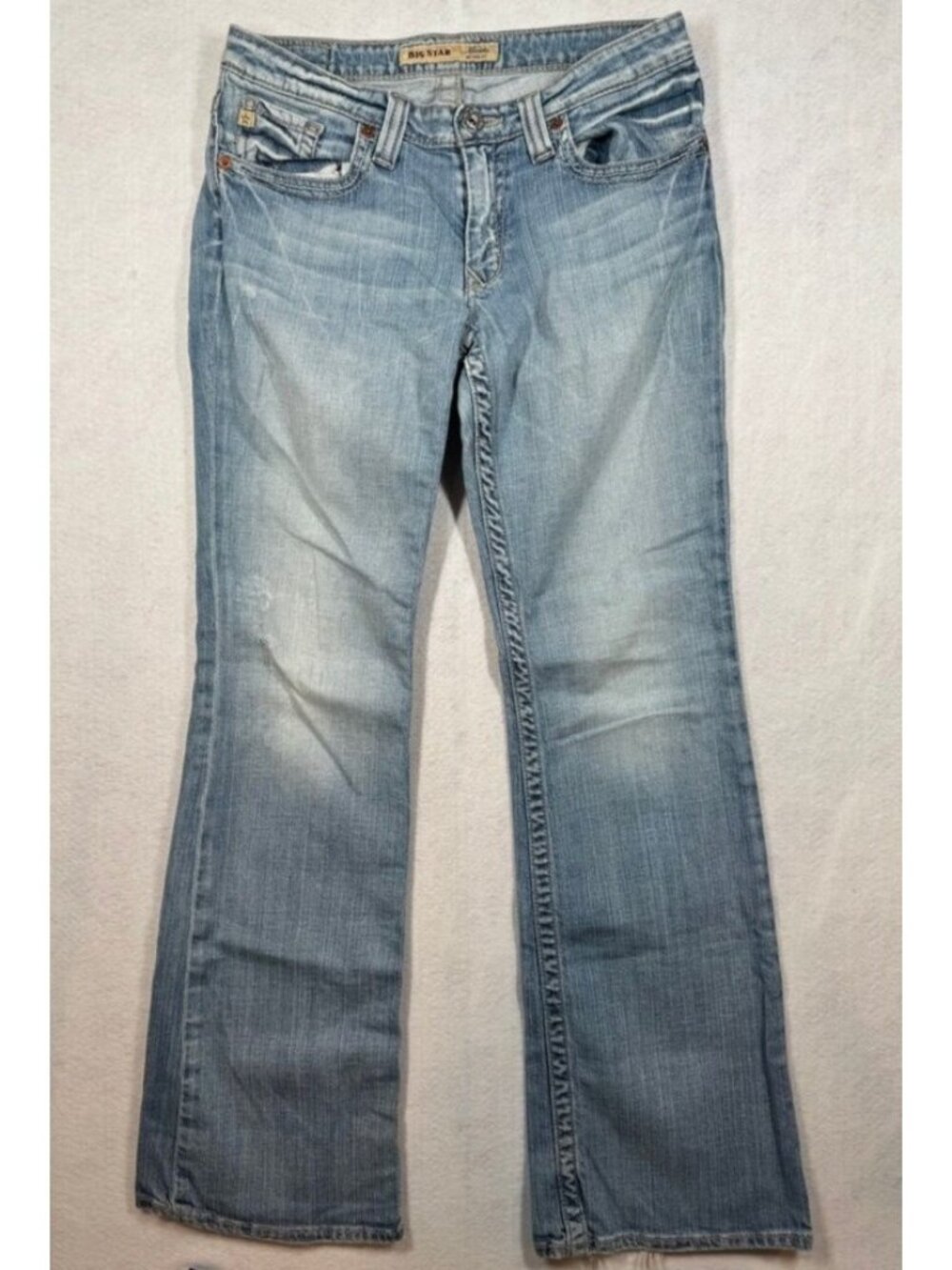 Big Star Maddie Boot Cut Jeans Mid Rise Fit Medium Wash Tagged Women's Size 29L